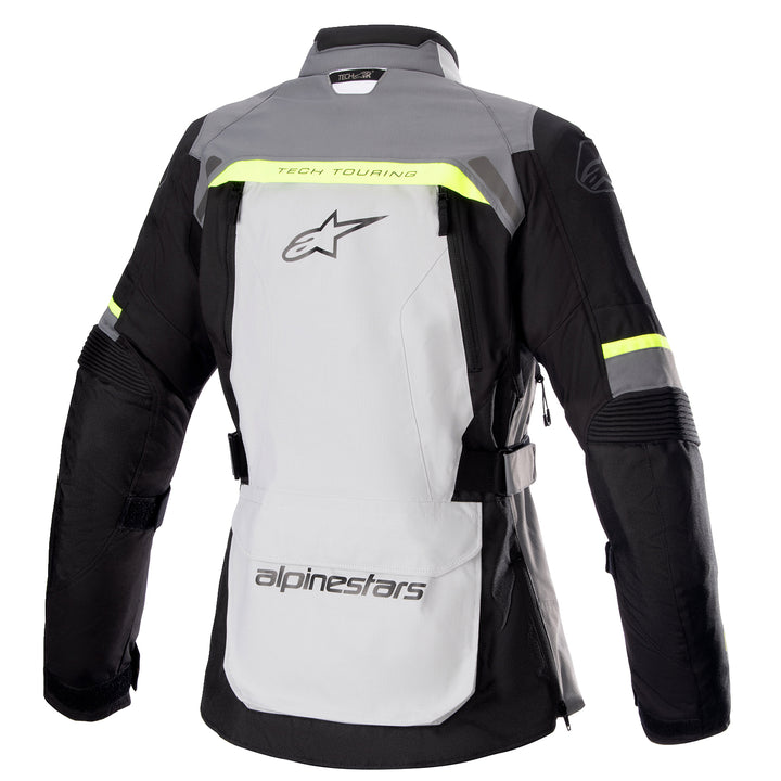 Alpinestars Stella Bogota Drystar Jacket Gray/White - Rear View