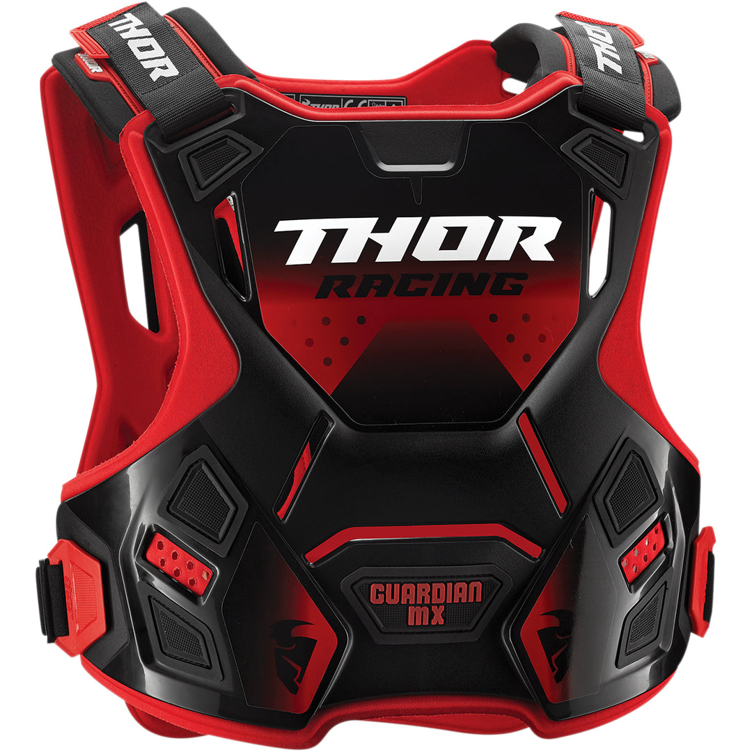 THOR Guardian MX Roost Deflector Red/Black - Front View