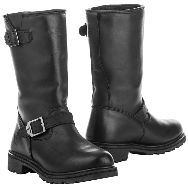 Highway 21 Primary Engineer Boot Black - Front Side and Rear Side Views of Pair