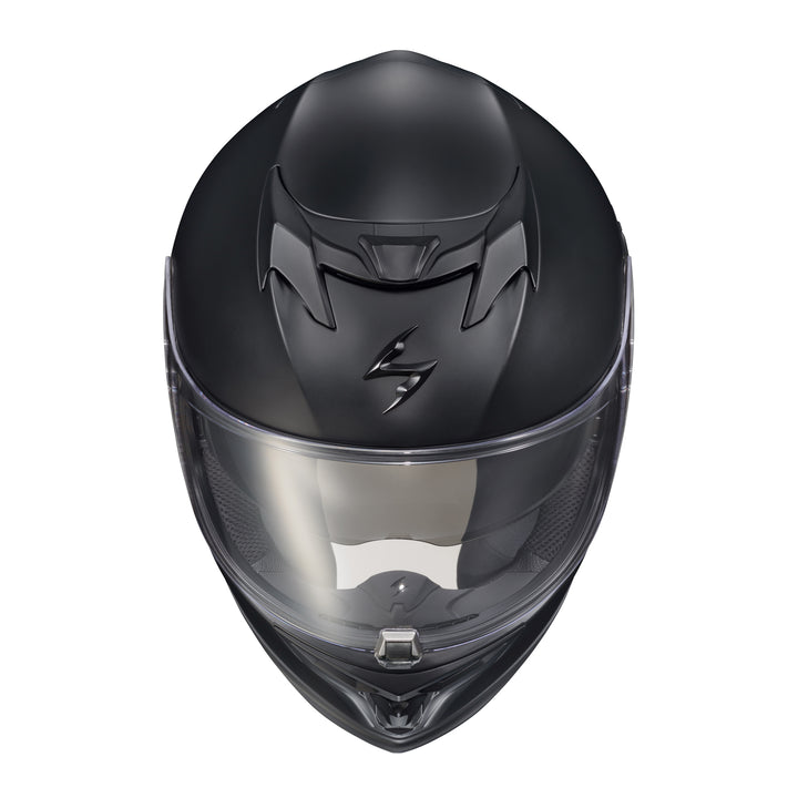 SCORPION EXO EXO-T520 Helmet Matte Black - Front Top View