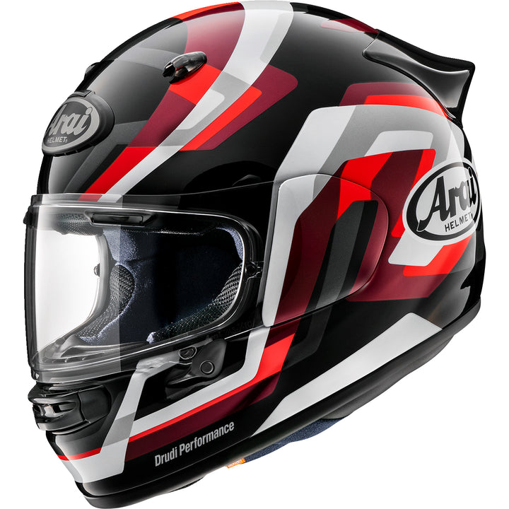 Arai Contour-X Snake Helmet Red - Side View