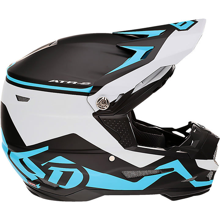 6D Helmets ATR-2 Drive Helmet Cyan - Right Side View