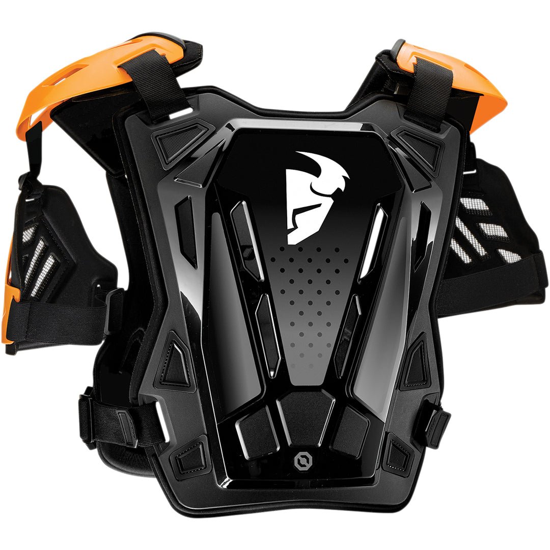 THOR Guardian Roost Deflector Orange/Black - Rear View