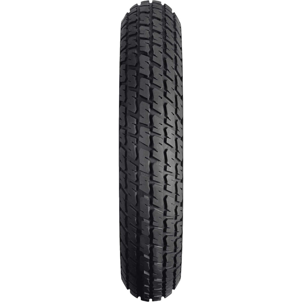 Dunlop K180A Flat Track Tire Front - Straight-On View of Treads