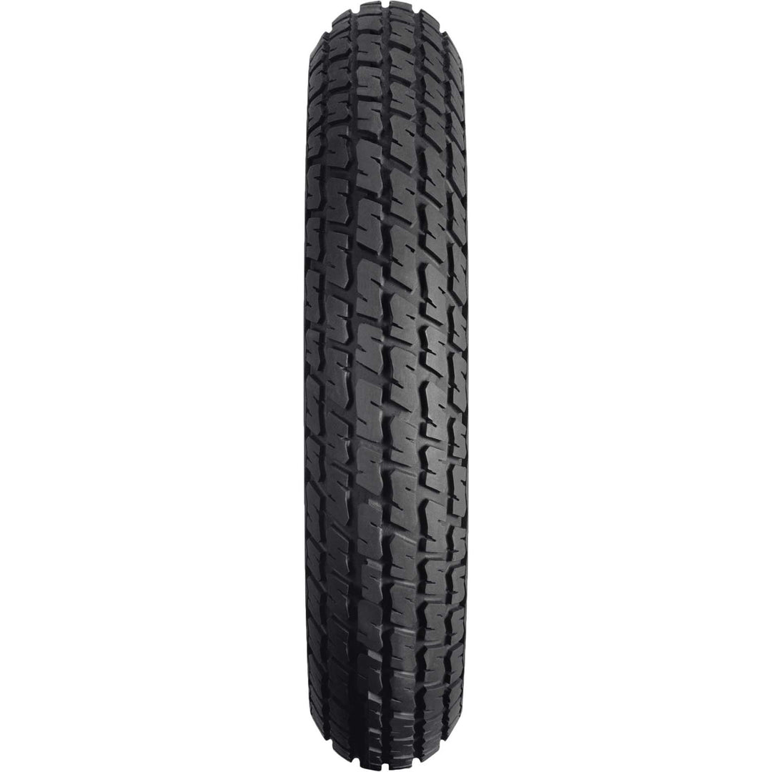 Dunlop K180A Flat Track Tire Front - Straight-On View of Treads
