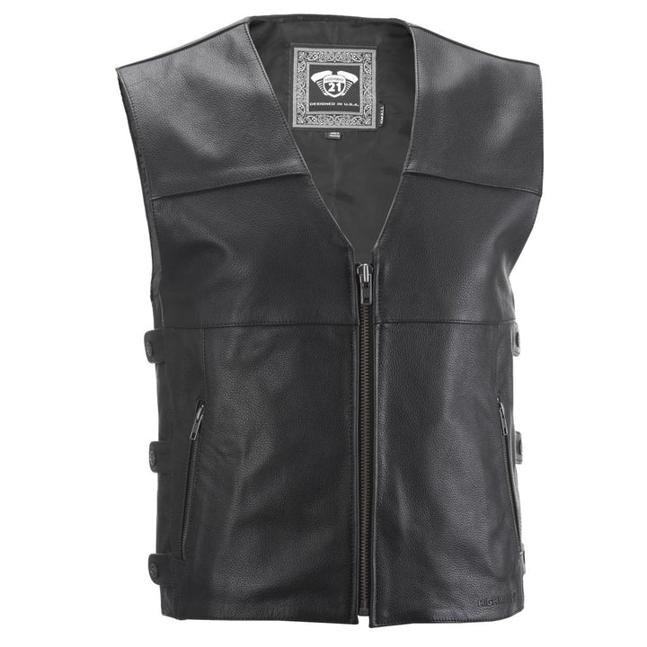 Highway 21 12 Gauge Vest Black - Front View