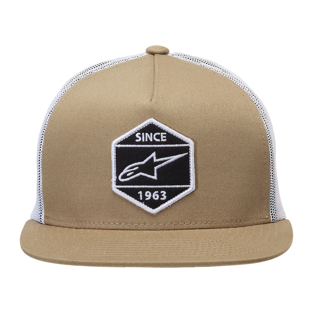 Alpinestars Bolt Trucker Hat Sand/White - Front View
