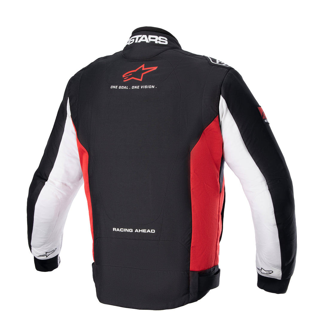Alpinestars Monza Sport Jacket Black/Red/White - Rear View