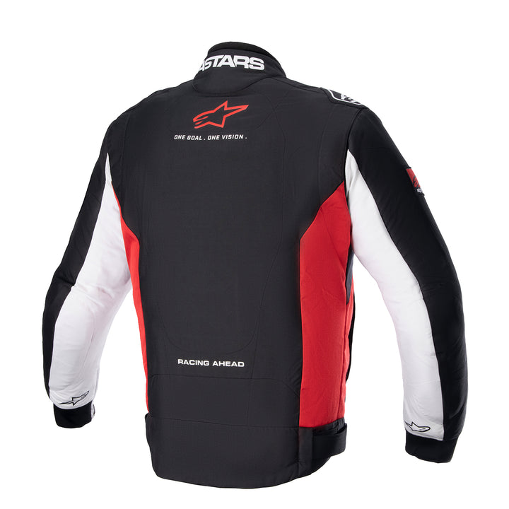 Alpinestars Monza Sport Jacket Black/Red/White - Rear View
