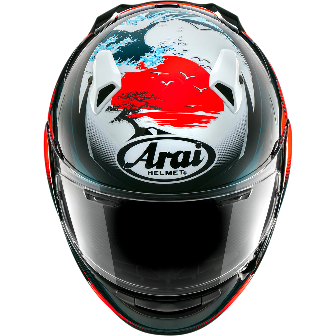 Arai Quantum-X Wave Helmet - Front Top View