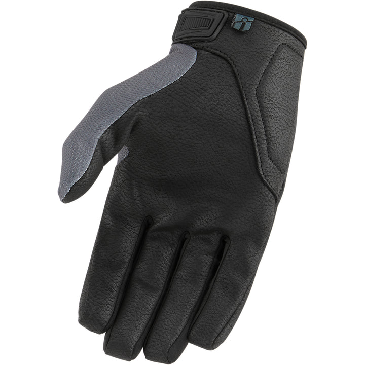 ICON Hooligan CE Gloves Gray - Palm View