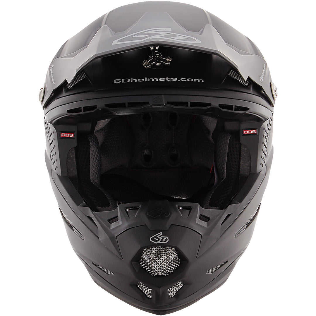 6D Helmets ATR-2 Solid Helmet Matte Black - Front View