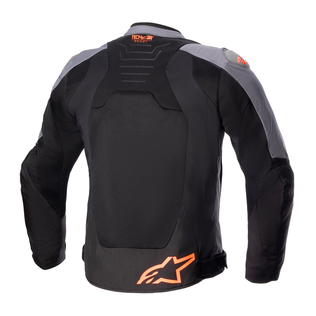 Alpinestars SMX Air Jacket Gray/Black/Orange - Rear View
