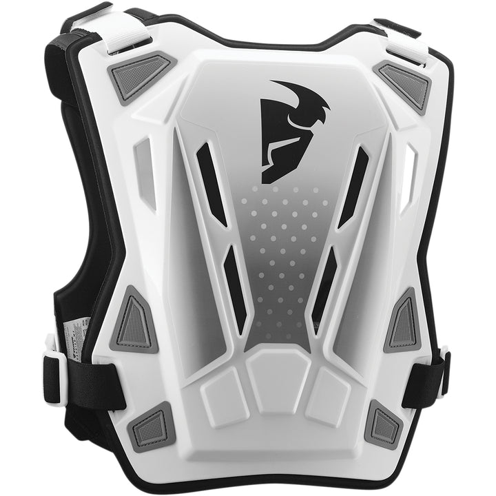 THOR Guardian MX Roost Deflector White/Black - Rear View