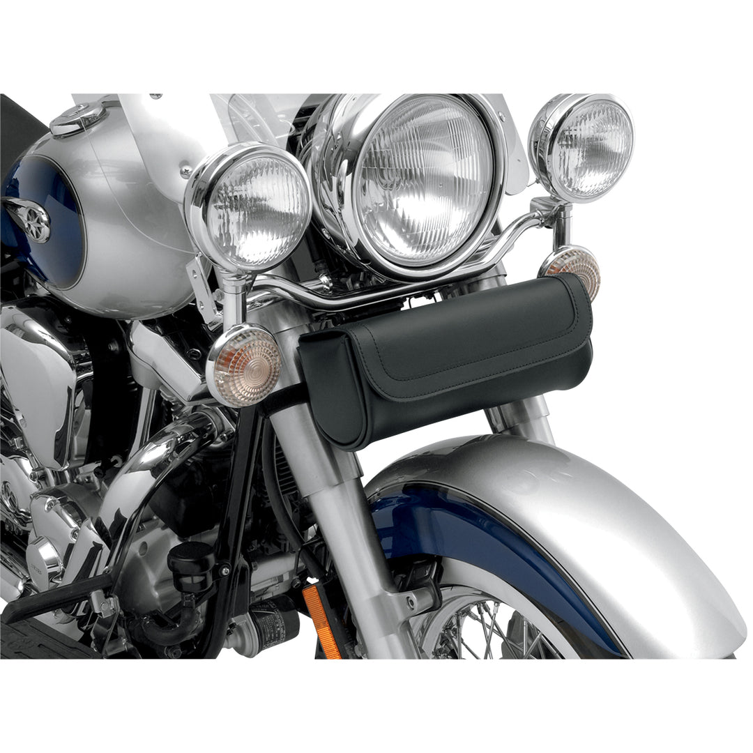 SADDLEMEN Classic Highwayman Tool Pouch - Pouch Installed Under Motorcycle Headlight