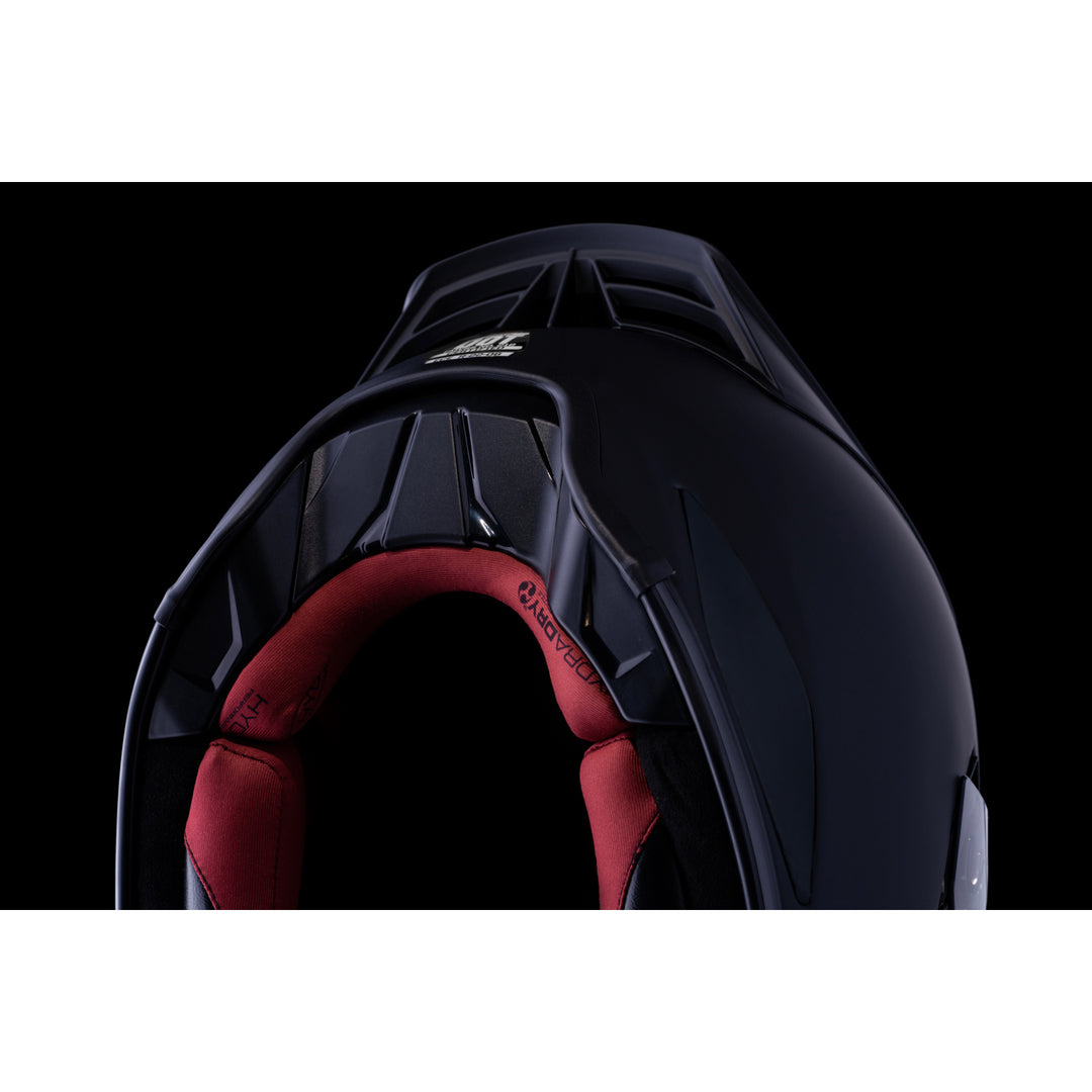 ICON Domain™ Cornelius Helmet Rubatone - Close-Up of Bottom Rear Details