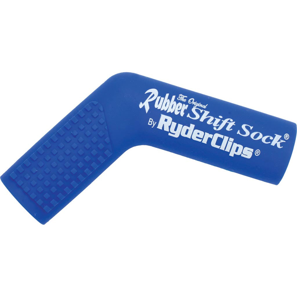 Ryder Clips Rubber Shift Sock (Blue) - Front View