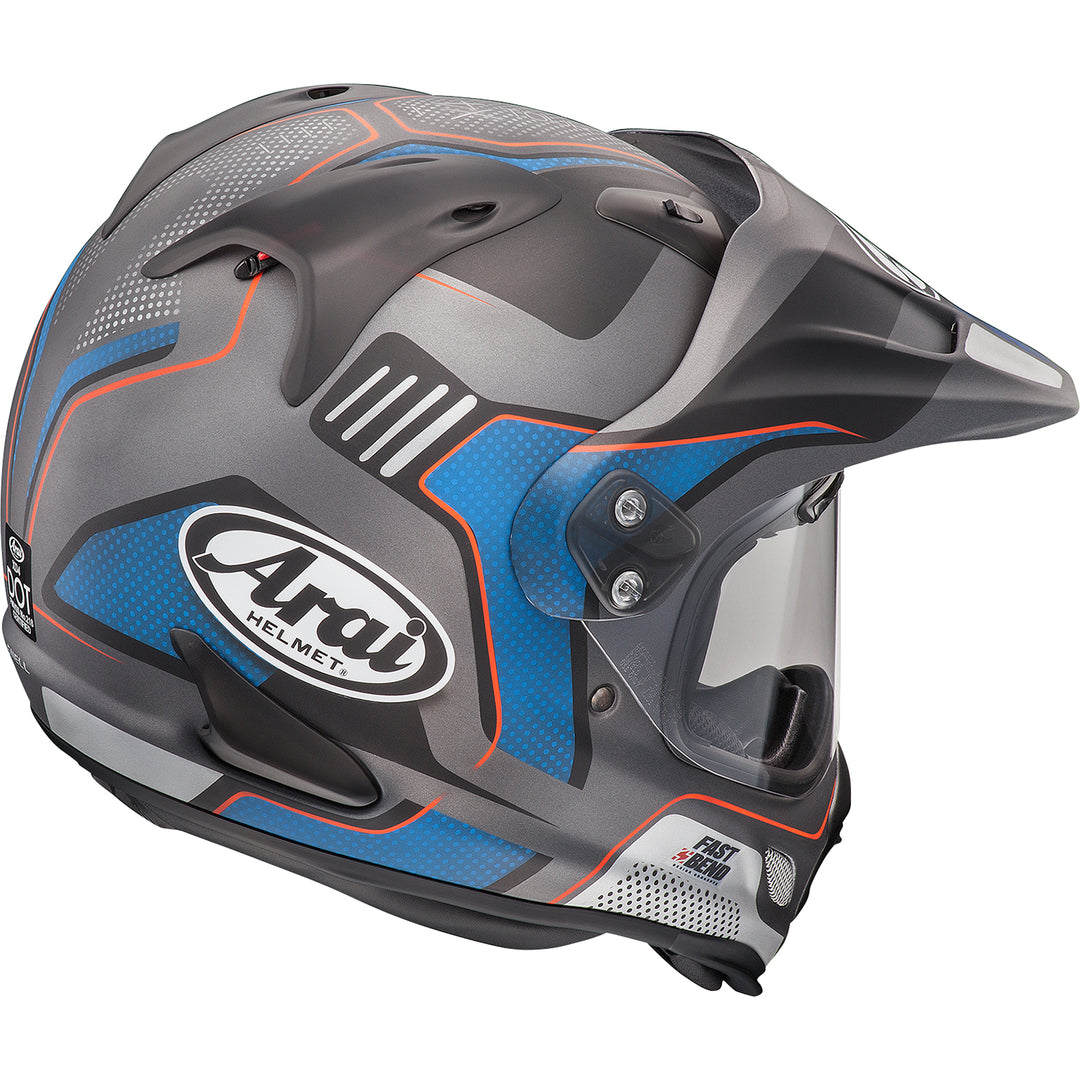 Arai XD-4 Vision Helmet Black Frost - Rear Side View