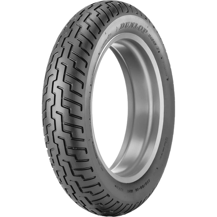 Dunlop D404 Tire Front - Angled Side View
