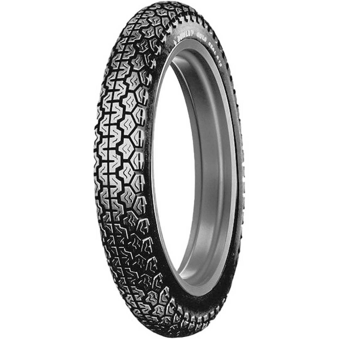Dunlop K70 Motorcycle Tire Front and Rear - Angled Side View