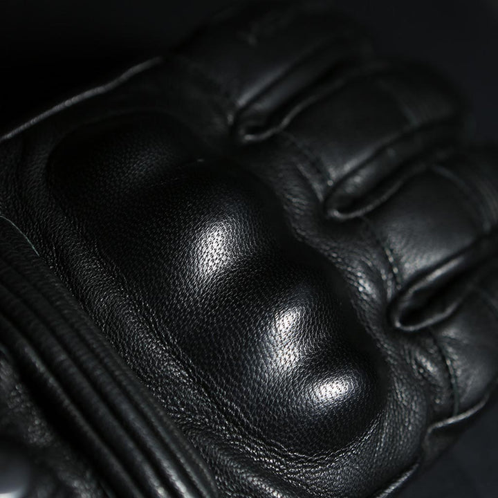 Highway 21 Radiant Heated Glove Black - Close-Up of Hard Knuckles