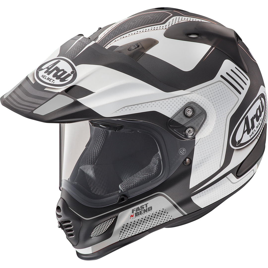Arai XD-4 Vision Helmet White Frost - Front Side View
