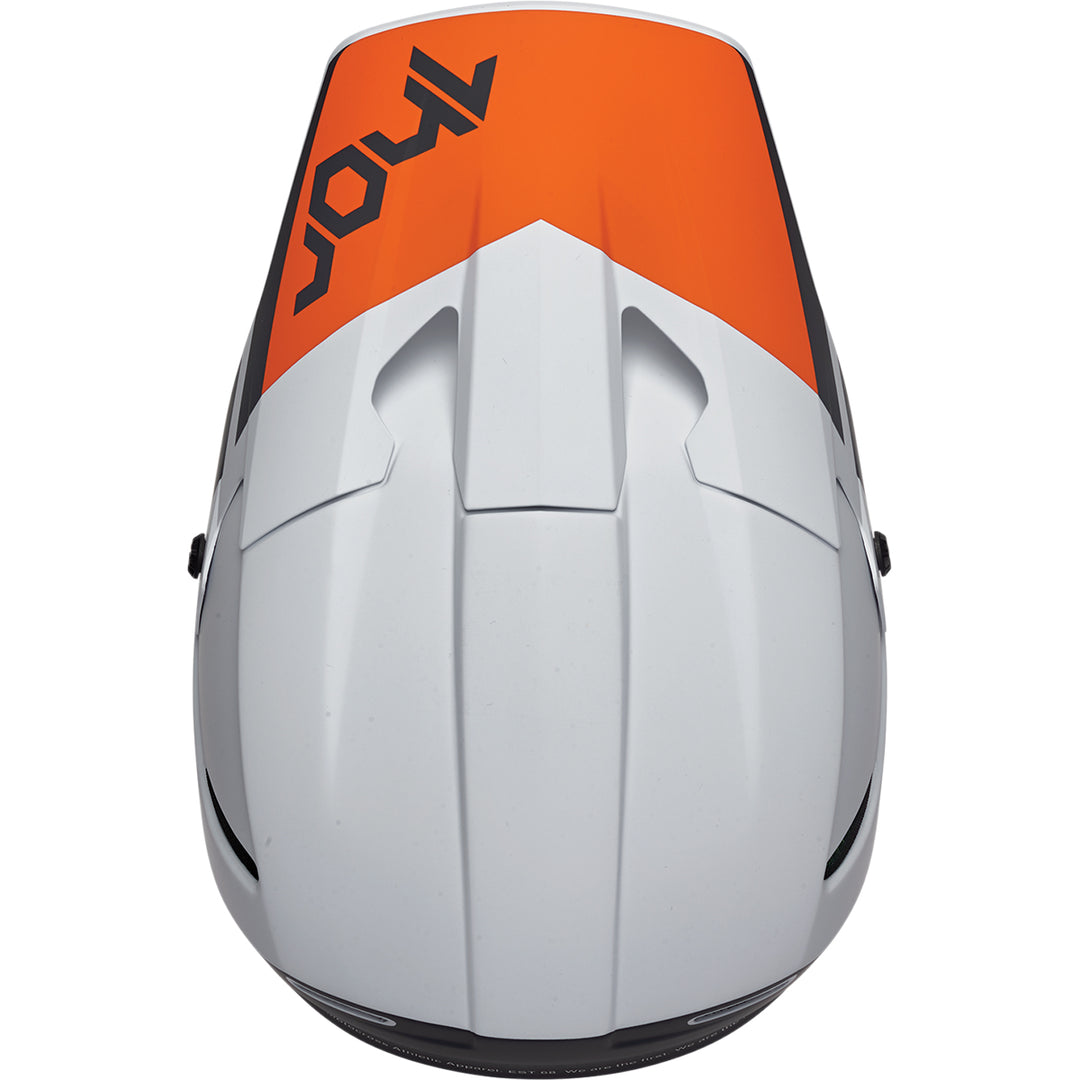 THOR Reflex Cube MIPS® Helmet Gray/Orange - Top Down View