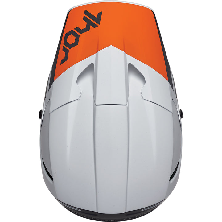 THOR Reflex Cube MIPS® Helmet Gray/Orange - Top Down View