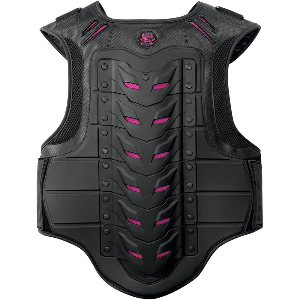 ICON Stryker Woman's Vest BLK - Rear View