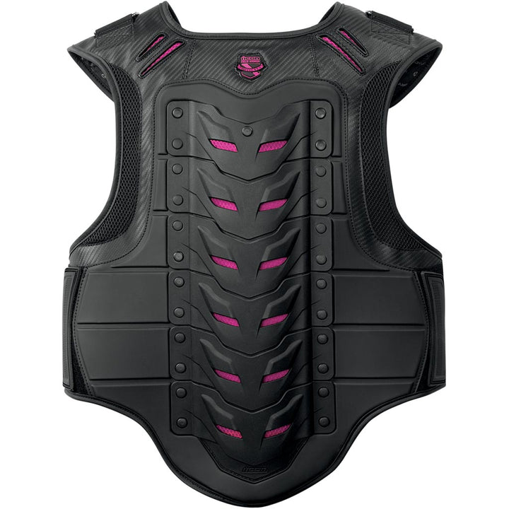 ICON Stryker Woman's Vest BLK - Rear View