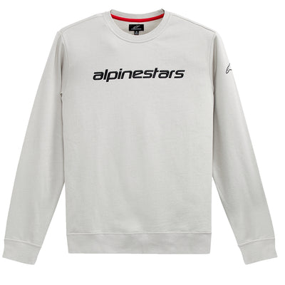 Alpinestars Linear Crew Fleece Silver/Black - Front View