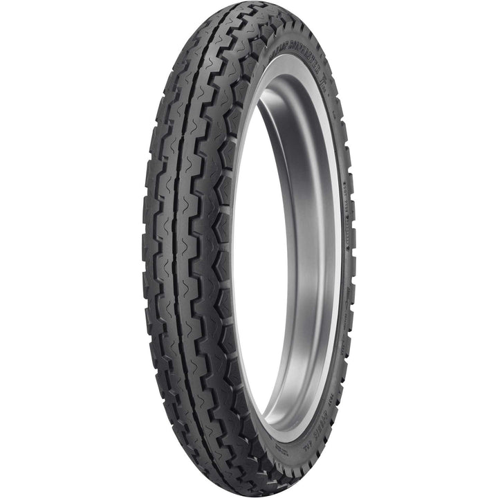 Dunlop K81/TT100 Motorcycle Tire Front / Rear - Angled Side View
