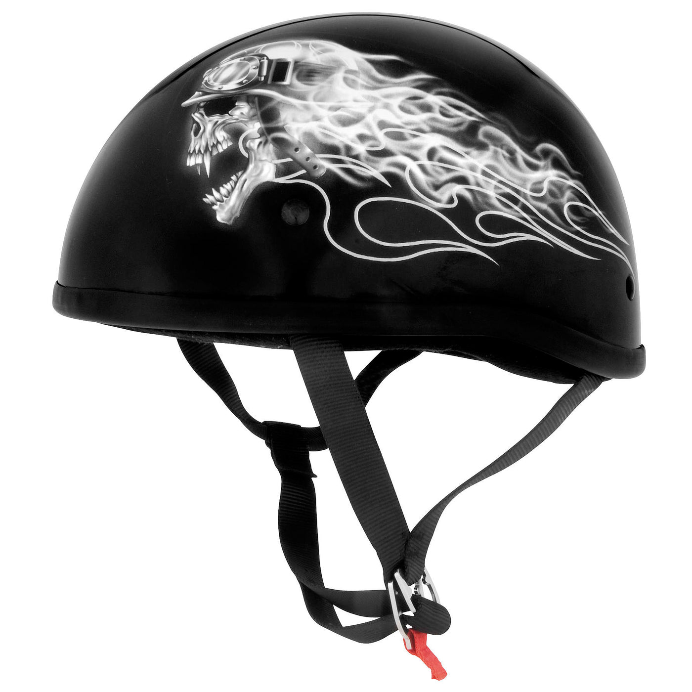 Skid Lid Original Lethal Threat Biker Skull Helmet