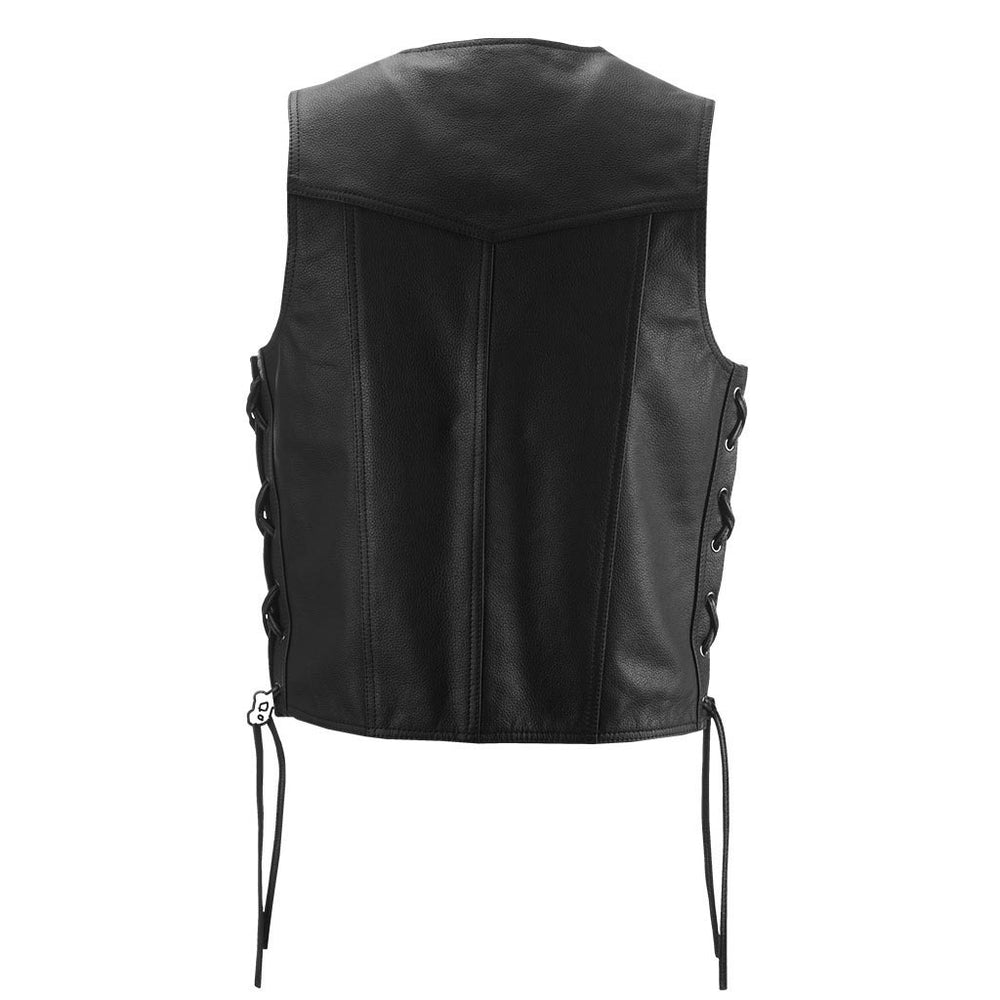 Highway 21 Six Shooter Vest Black - Rear View