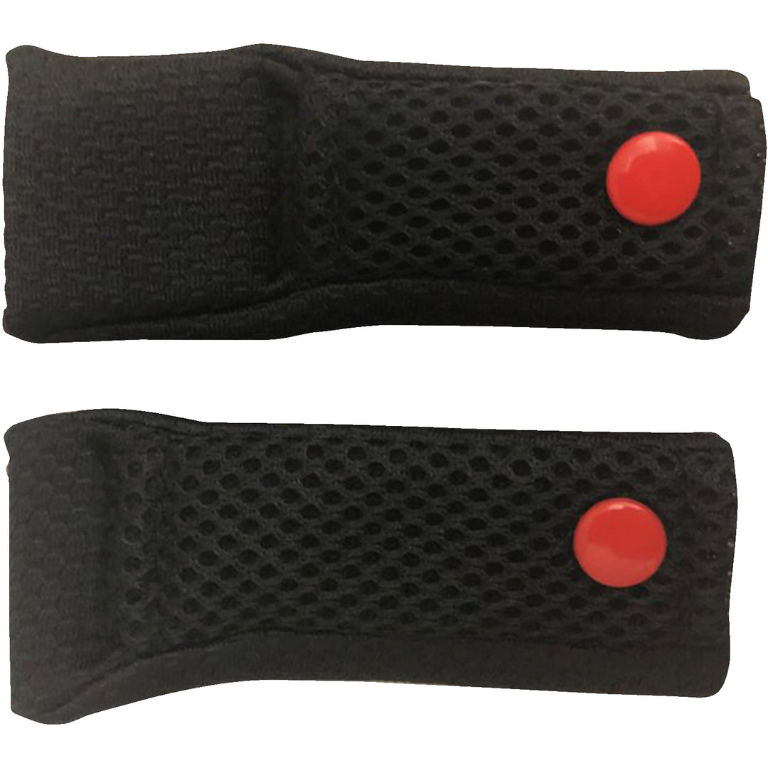 6D Helmets Youth ATR Helmet Chin Strap Covers - Full View of Pair