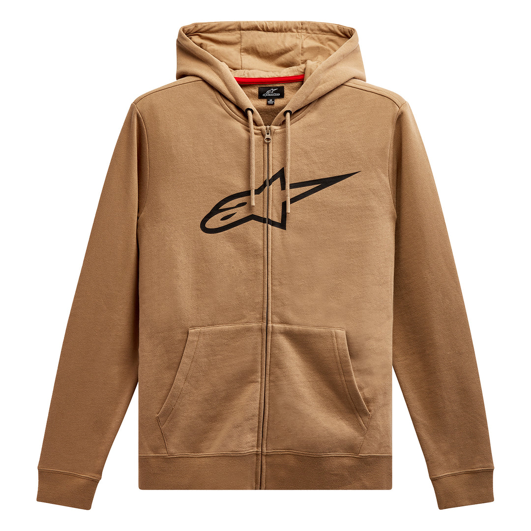 Alpinestars Ageless 2 Zip Hoodie Sand/Black - Front View