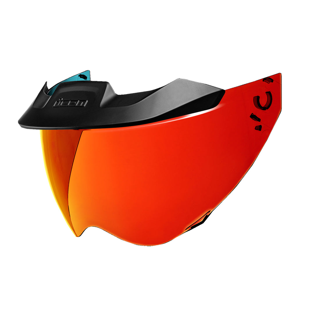 ICON Domain™ Helmet 22.06 MotoShield™ RST Red - Front Side View