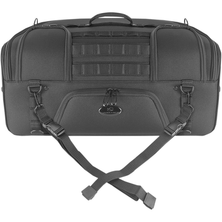 SADDLEMEN BR2200 Tactical Backrest Bag - Front View with Straps Attached