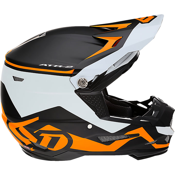 6D Helmets ATR-2 Drive Helmet Neon Orange - Right Side View