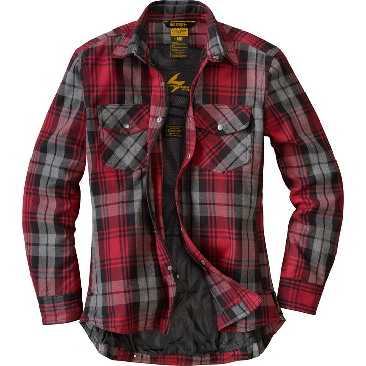 SCORPION EXO Covert Women's Flannel Red/Grey - Front View