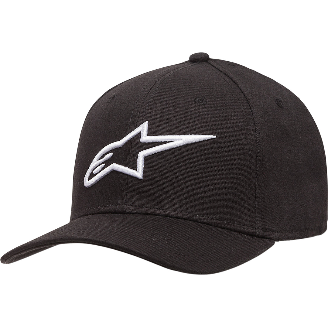 Alpinestars Ageless Curve Hat Black/White - Front Side View