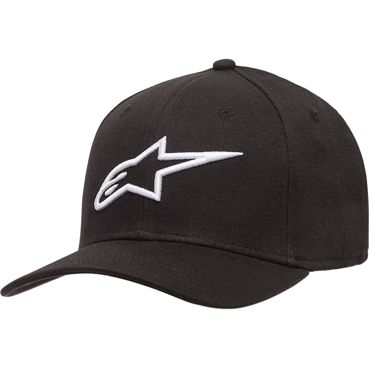 Alpinestars Ageless Curve Hat Black/White - Front Side View