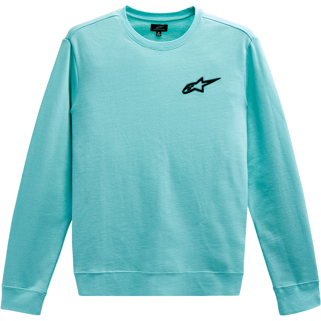 Alpinestars Ageless Crew Fleece Aqua - Front View