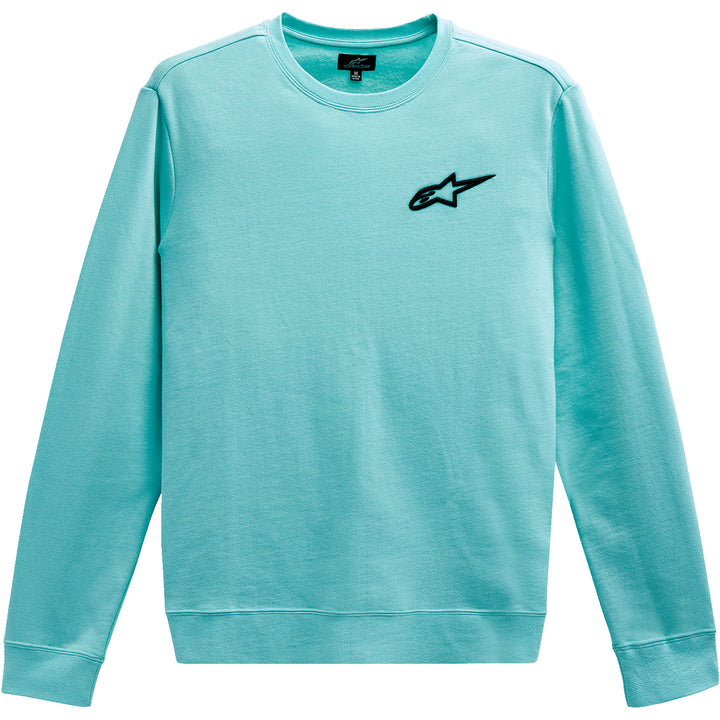 Alpinestars Ageless Crew Fleece Aqua - Front View