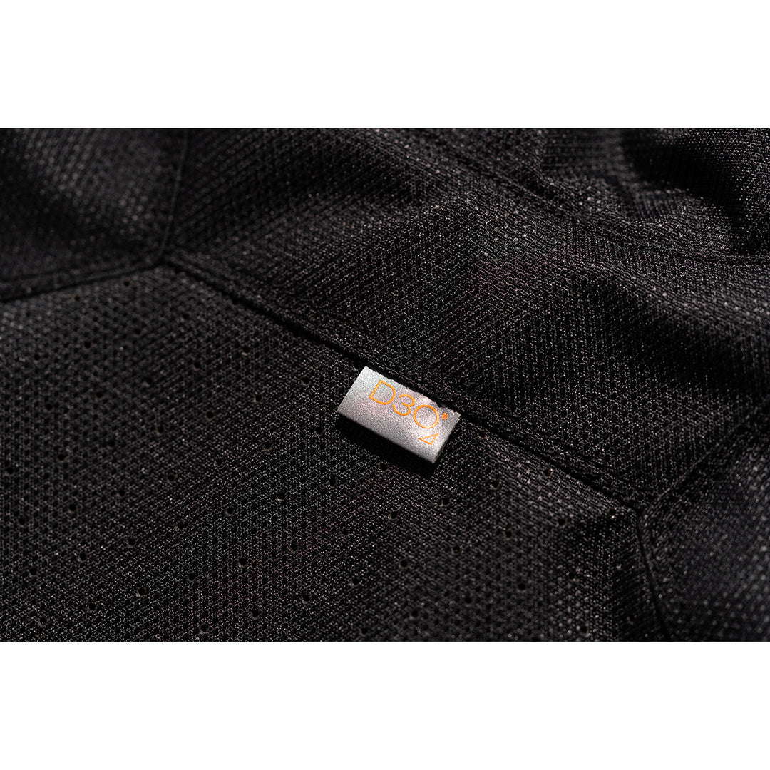 ICON Hooligan™ CE Jacket Slayer - Close-Up of D3O Tag on Back