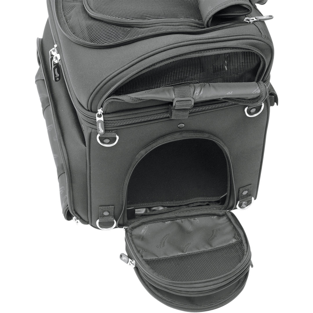 SADDLEMEN Pet Voyager - Angled Side View with Side Open