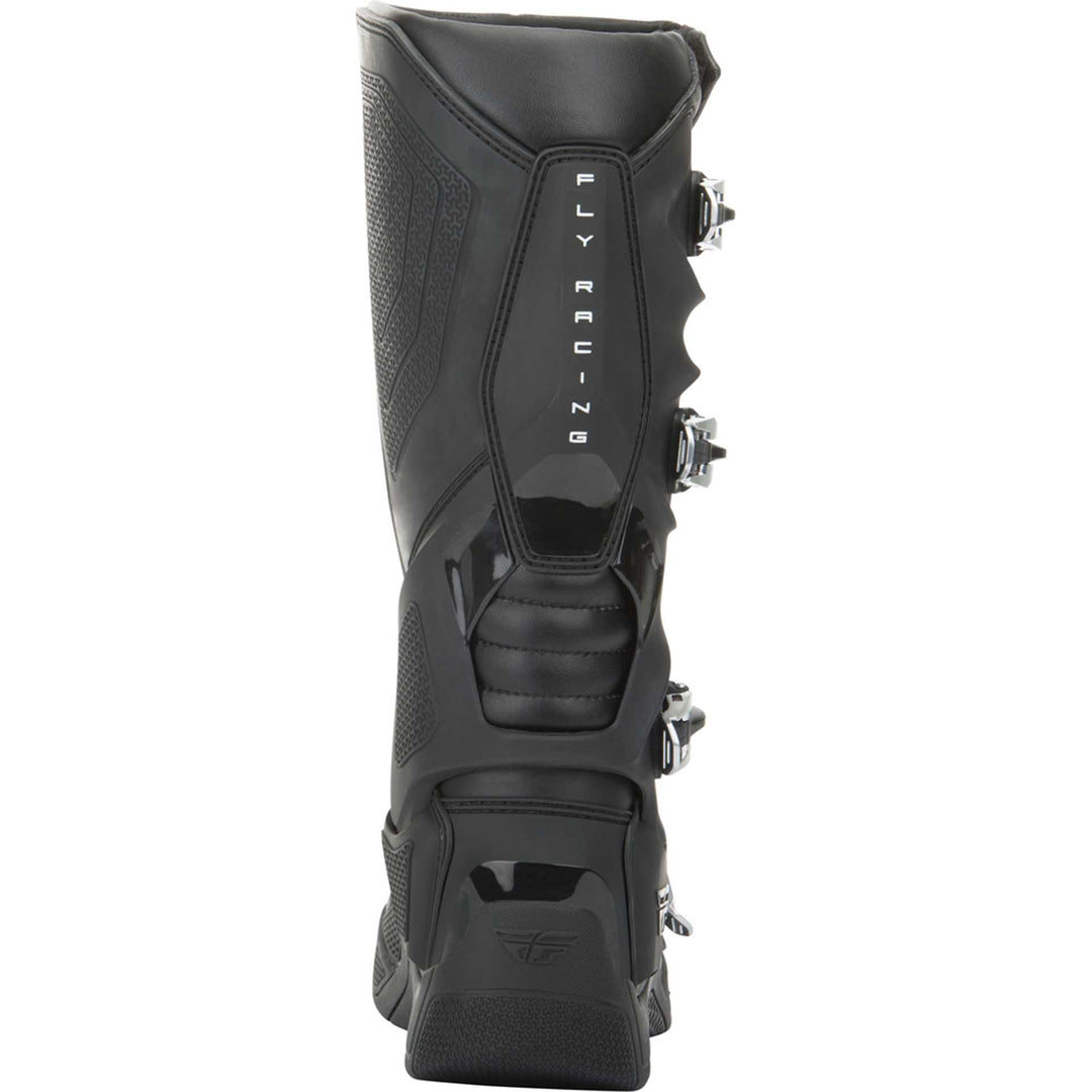 Fly Racing FR5 Boots Black - Rear View