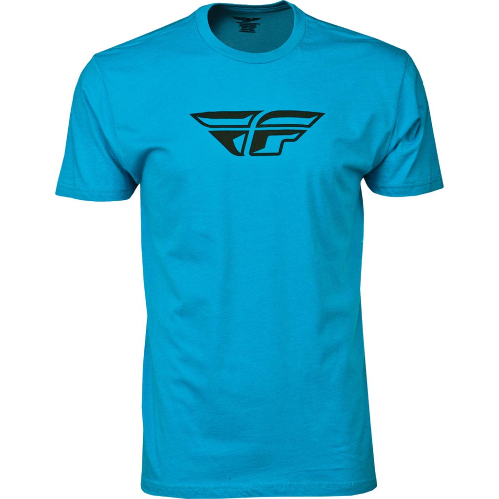 Fly F-Wing Tee Turquoise - Front View