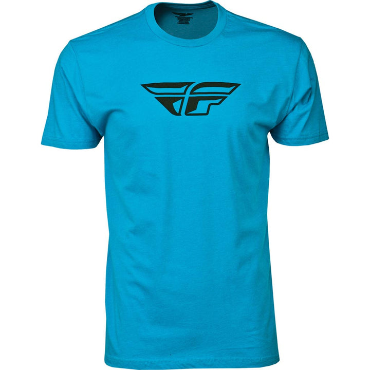 Fly F-Wing Tee Turquoise - Front View