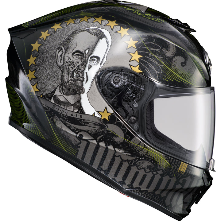 SCORPION EXO EXO-R420 Full-Face Helmet Illuminati 2 Black - Right Side View